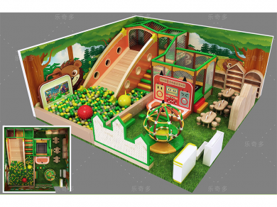 Hot Sale Entertainment Child Center Forest Style Indoor Plastic soft kiddies Playground Jungle Gym For Kids