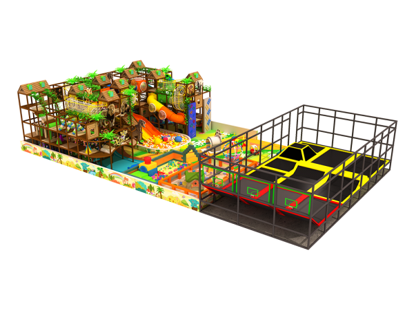 High Quality Customizable Mixed Play Zone Commercial Soft Play Sponge Coated Tower Slide Kid Playground