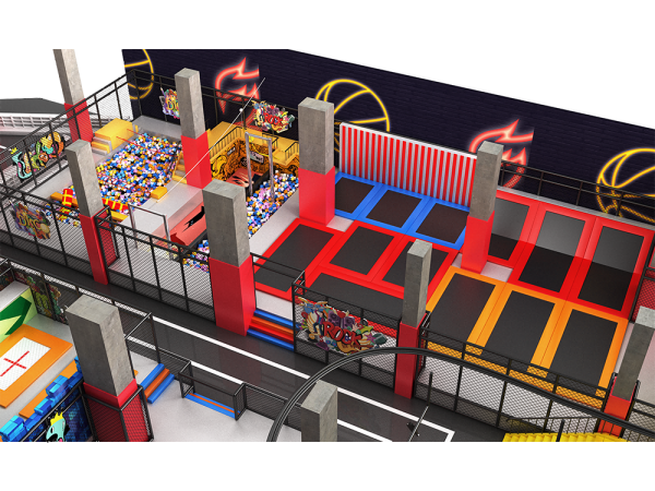 Commercial Large Gymnastic Safety Indoor Trampoline Kids Park Indoor Playground Customized One-Stop Design Installation Factory