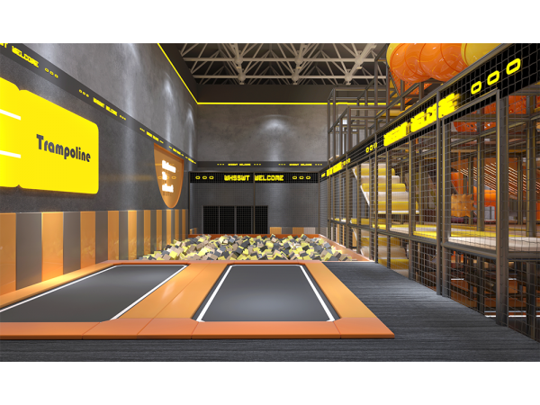 Large Indoor Kids Play Trampoline Parks Factory Hot Cheap Big Indoor Commercial Jumping Trampoline Park Manufacturer For Sale