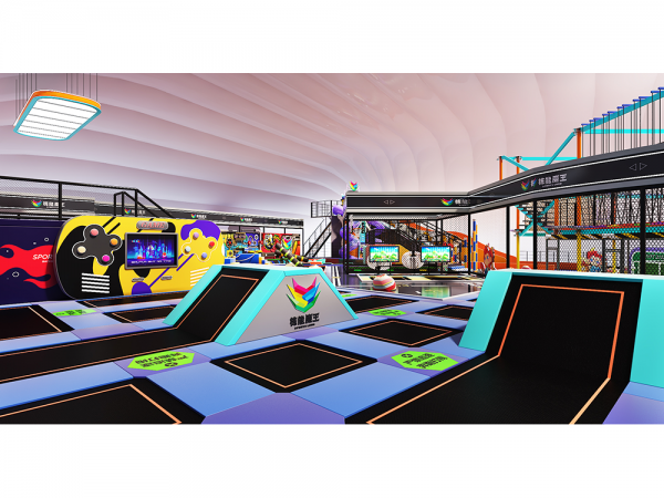 Indoor Playground Design Customized Colorful New Style Children Entertainment Zone Indoor Playground With Trampolines For Sale