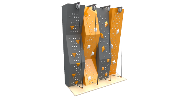 Indoor International Quality 3D Climbing Wall Fiberglass Real Rock effect Unique Look Rock Climbing Wall Indoor or Outdoor for Kids Amusement